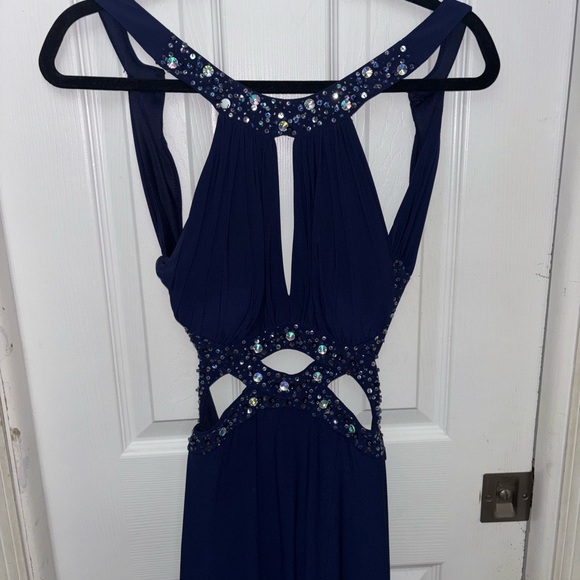Morgan & Co. Royal Blue Dress with Beaded Details - Picture 2 of 7